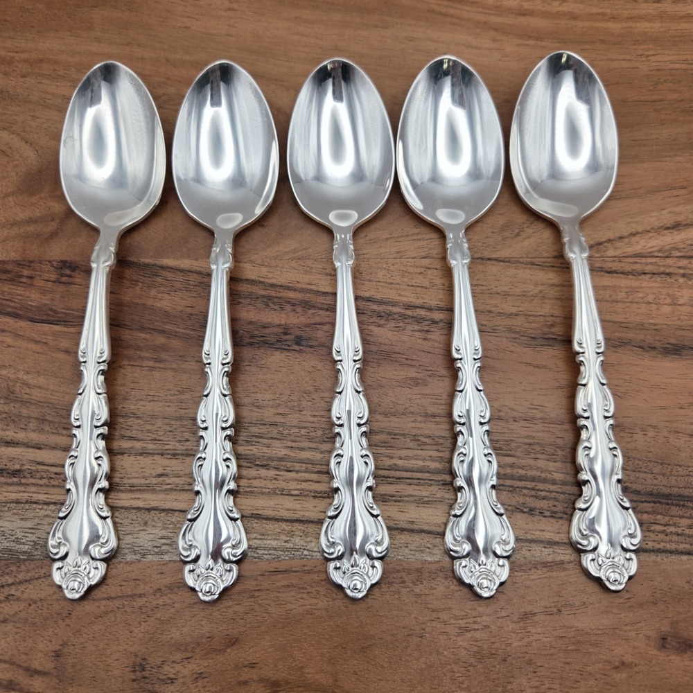 Set Of 5 Oneida Community Beethoven Silverplate Tea Spoons Betty Crocker